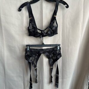 Bluebella black lingerie set